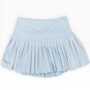 Gold Hinge Pleated Tennis Skirt Pale Blue Size Small Women's Skort